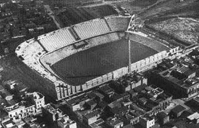 La Bombonera, Boca Juniors' stadium, under construction (1940)
